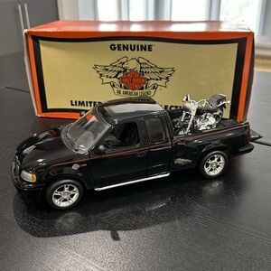 Harley-Davidson Limited Edition Collectable Model Ford F150 Truck & Fat Boy